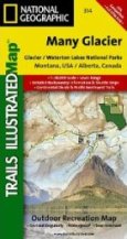 Many Glacier Trails Illustrated Map