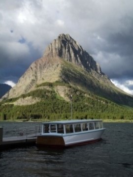 Chief Two Guns on Swiftcurrent Lake